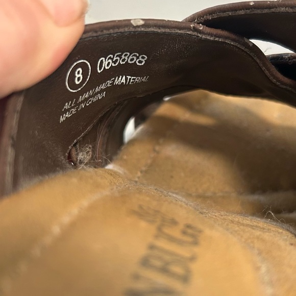 Vintage Chunky heel slide on brown Y2K 1990’s platform sandals by fashion bug - Picture 10 of 11